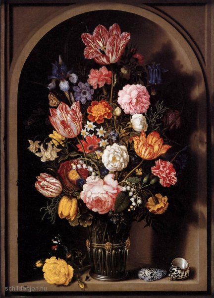 Ambrosius-Bosschaert-de-Oude--Boeket-bloemen-in-een-vaas-i3452